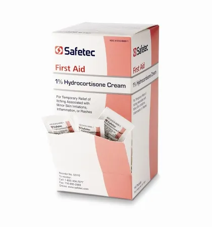 Itch Relief Safetec 1% Strength Cream 0.09 Gram Individual Packet