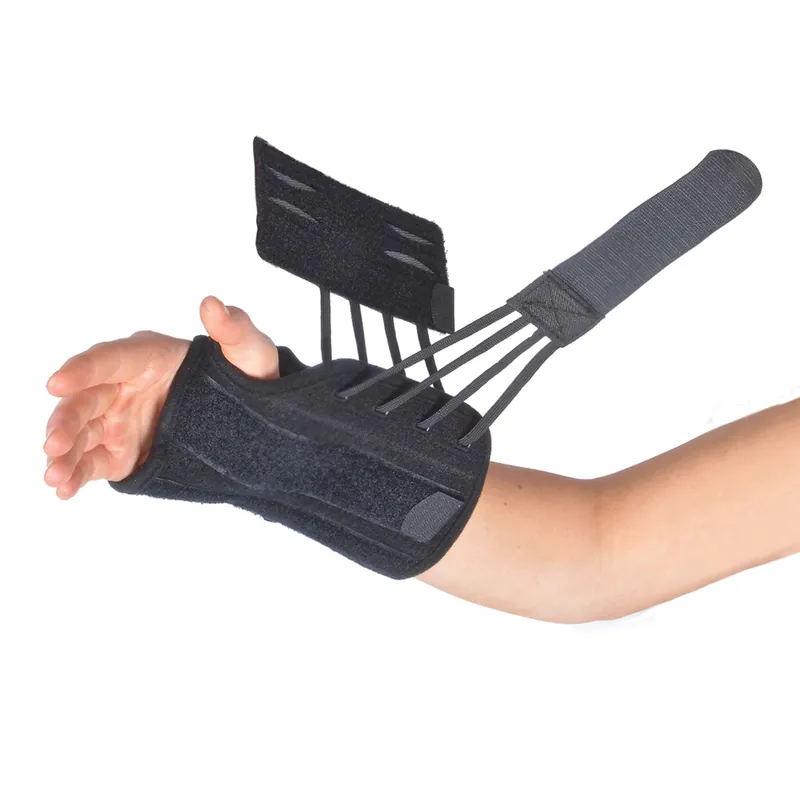 Wrist Brace Titan Wrist™ Aluminum / Nylon Right Hand Black X-Large