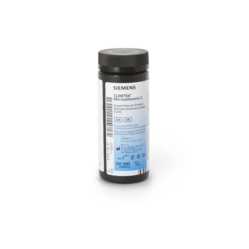 Reagent Test Strip Clinitek® Urinalysis Microalbumin For Small Clinitek Systems 25 Strips