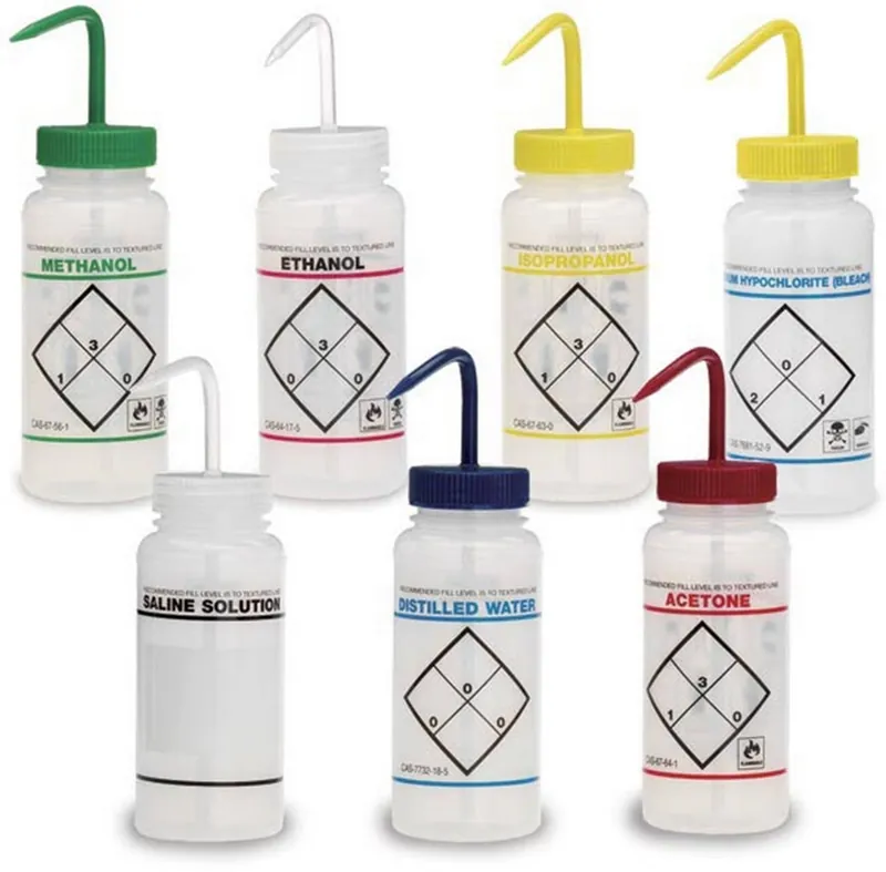 Safety Wash Bottle Acetone Label LDPE 500 mL (16 oz.)