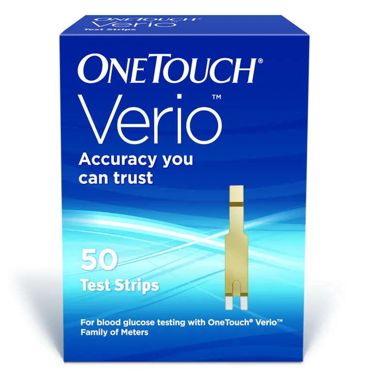 Blood Glucose Test Strips OneTouch® Verio® 50 Strips per Pack