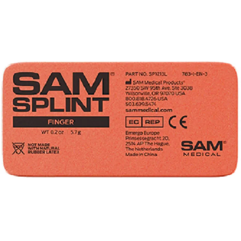 Finger Splint Blue / Orange