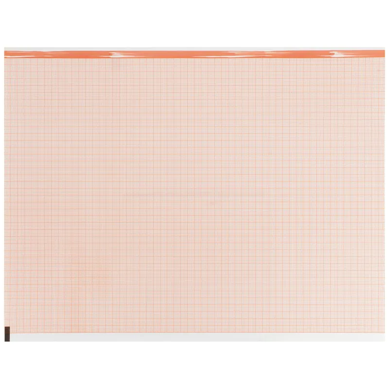 Diagnostic Recording Paper Thermal Paper 8-1/2 Inch X 183 Foot Z-Fold Red Grid