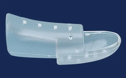 Finger Splint LINK® Adult Size 00 Velcro® Strap Finger Transparent