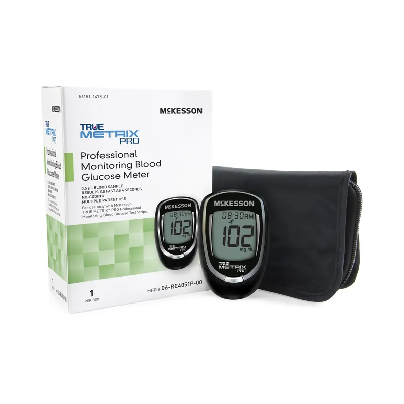 Blood Glucose Meter TRUE METRIX® PRO 4 Second Results Stores up to 500 Results No Coding Required