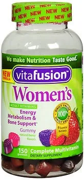 Multivitamin Supplement Vitafusion® Vitamin A / Ascorbic Acid / Vitamin D / Vitamin E 2500 IU - 30mg - 800 IU - 15 IU Strength Gummy 75 Per Bottle Mixed Berry Flavor