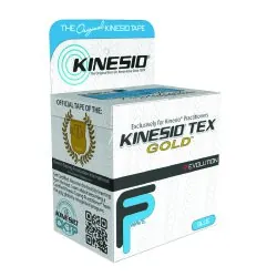Kinesiology Tape Kinesio® Tex Gold™ FP Water Resistant Cotton 2 Inch X 5-1/2 Yard Blue NonSterile