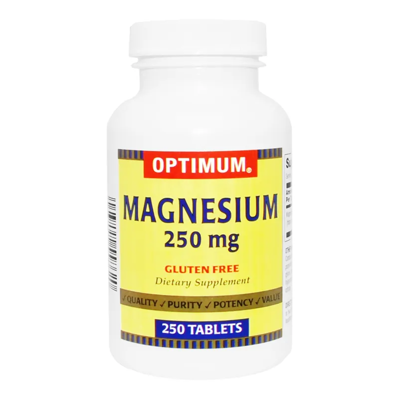 Mineral Supplement Magnesium 250 mg Strength Tablet 250 Per Bottle